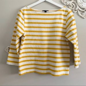 J.CREW | Mustard Yellow and Cream Striped Shirt